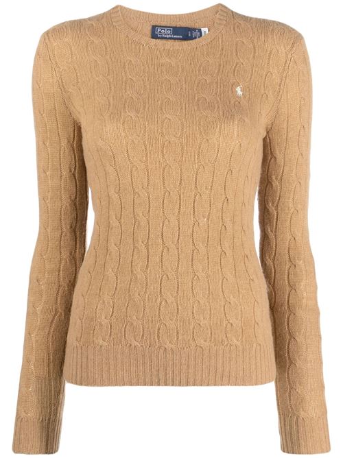 Camel brown wool-cashmere knit Polo Ralph Lauren | 211910421002